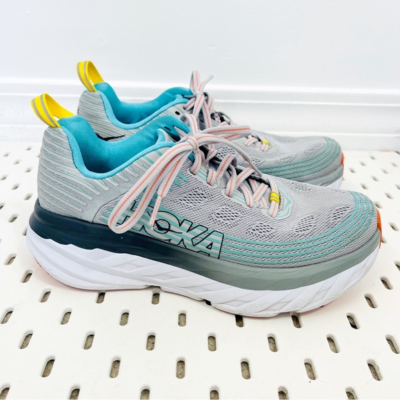 Hoka One One Shoes Hoka One One Bondi 6 Road Running Blue Gray